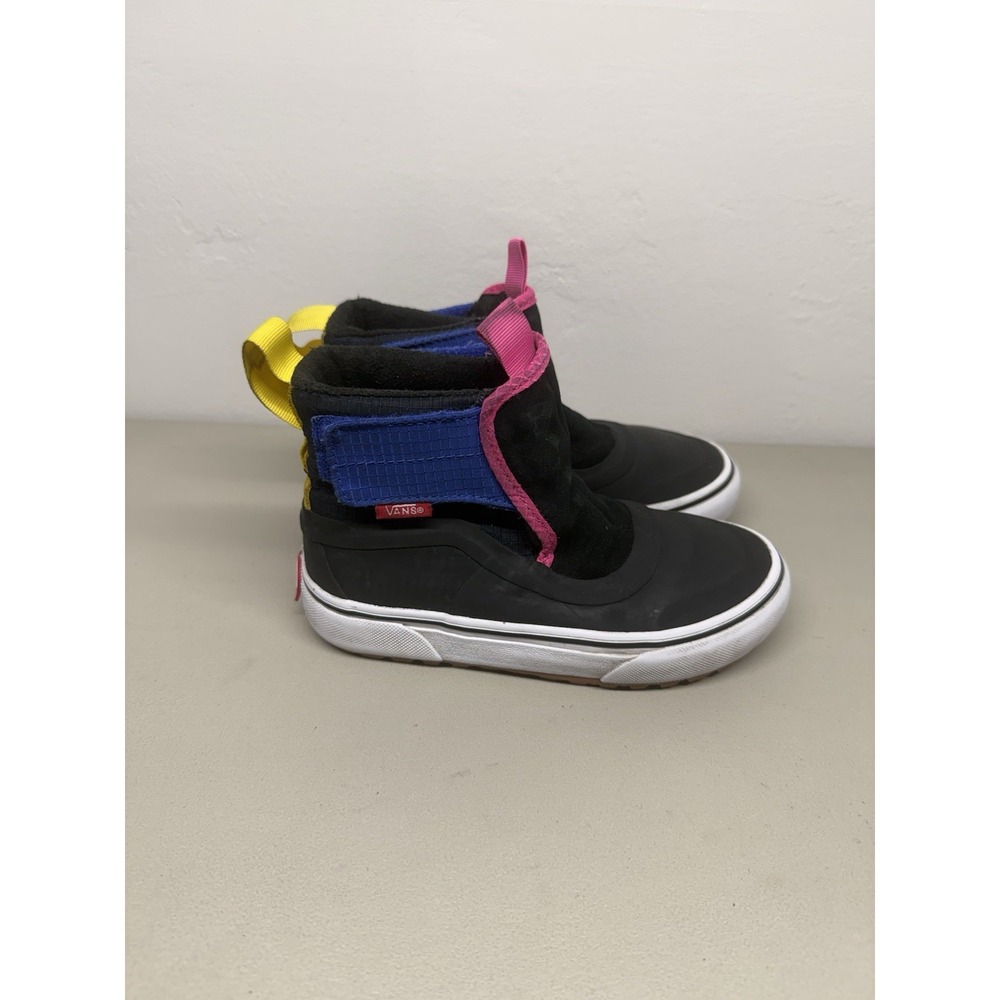 VANS MTE Kids High Top Hook & Loop Sneakers US 13 Black Colorblock